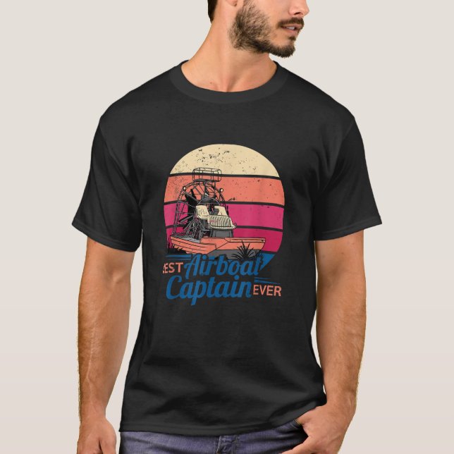 Camiseta El mejor capitán del barco aéreo de Florida Evergl (Anverso)