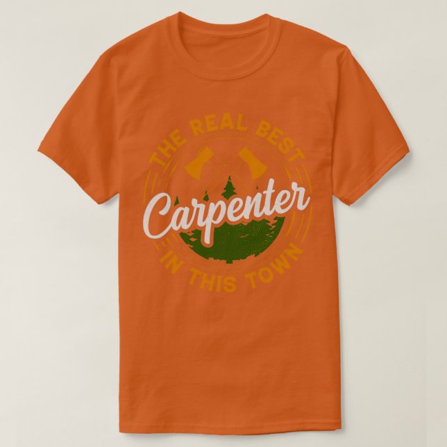 Camiseta El mejor carpintero de la ciudad (Diseño del anverso)