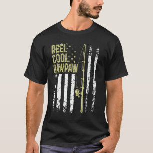 Camiseta El mejor carrete de pescador de hombres Genial Paw