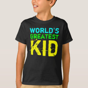 Camiseta El mejor chico del mundo de color brillante