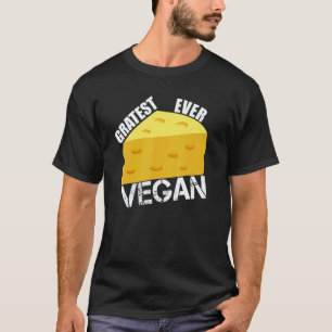 Camiseta El mejor chiste de queso vegano jamás Dieta veget