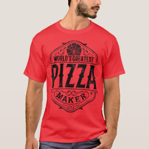 Camiseta El mejor cocinero de pizza del mundo Pizzeria comi
