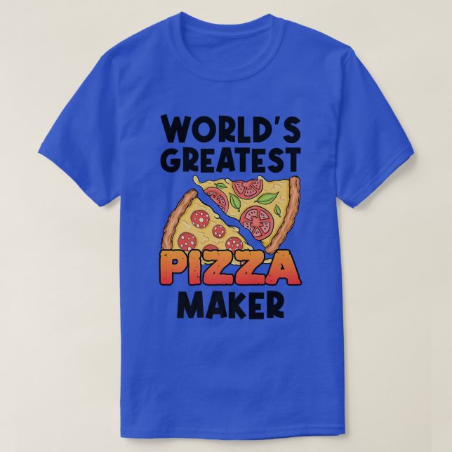 Camiseta El mejor cocinero de pizza del mundo Pizzeria comi (Diseño del anverso)
