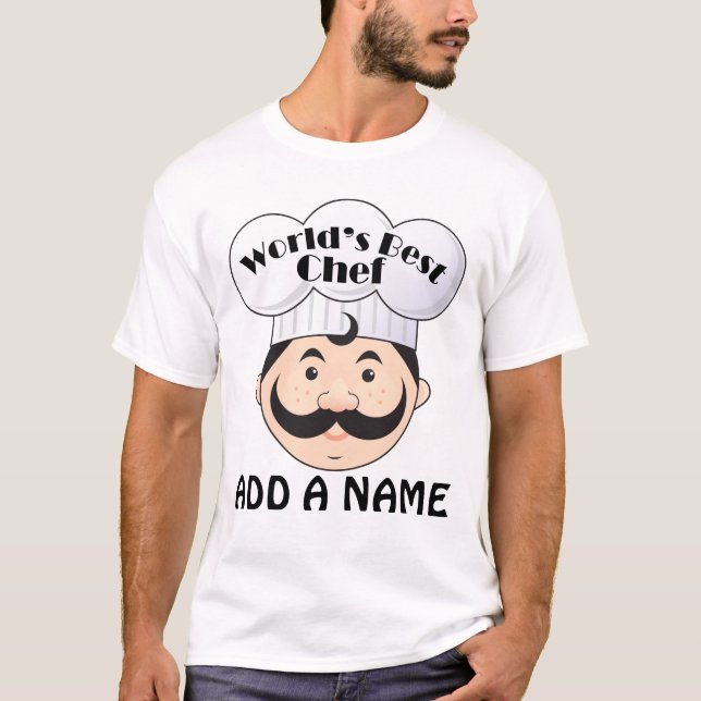 Camiseta El mejor cocinero del mundo personalizado (Anverso)