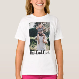 Camiseta El mejor Collage de fotos moderno de papá