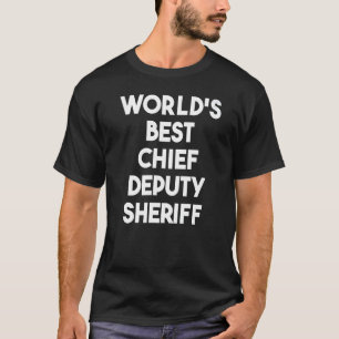 Camiseta El mejor comisario jefe del mundo