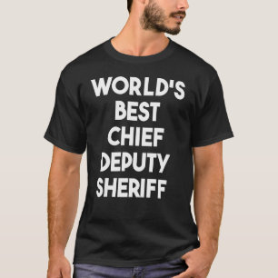 Camiseta El mejor comisario jefe del mundo
