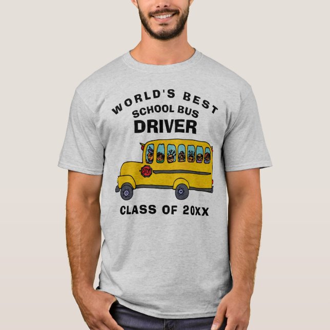 Camiseta El mejor conductor de autobús escolar del mundo (Anverso)