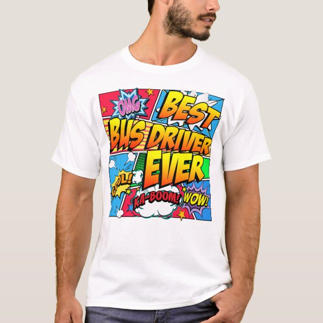 Camiseta El mejor conductor del autobús nunca (Anverso)