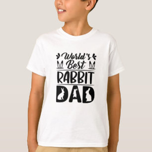 Camiseta El mejor conejo del mundo, papá-hija-mamá-graciosa