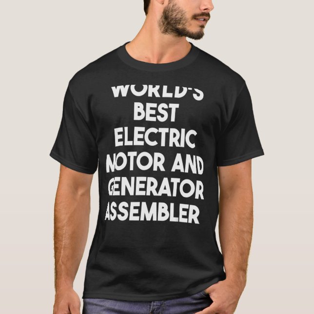 Camiseta El mejor conjunto de motores y generadores eléctri (Anverso)