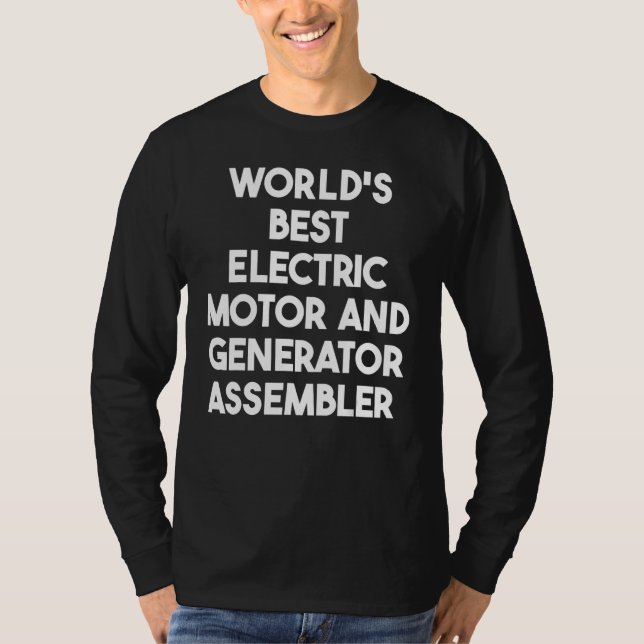 Camiseta El mejor conjunto de motores y generadores eléctri (Anverso)
