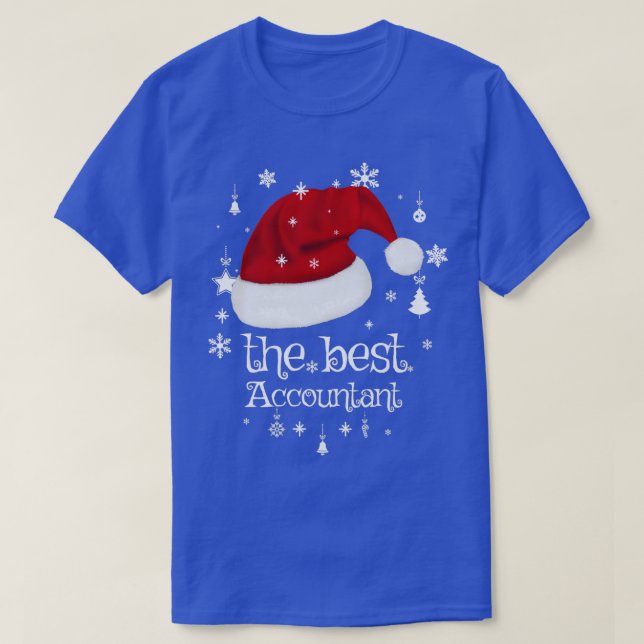 Camiseta El mejor contable para regalar en los navidades (Diseño del anverso)