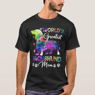 Camiseta El mejor Dachshund más colorido para la mayoría de