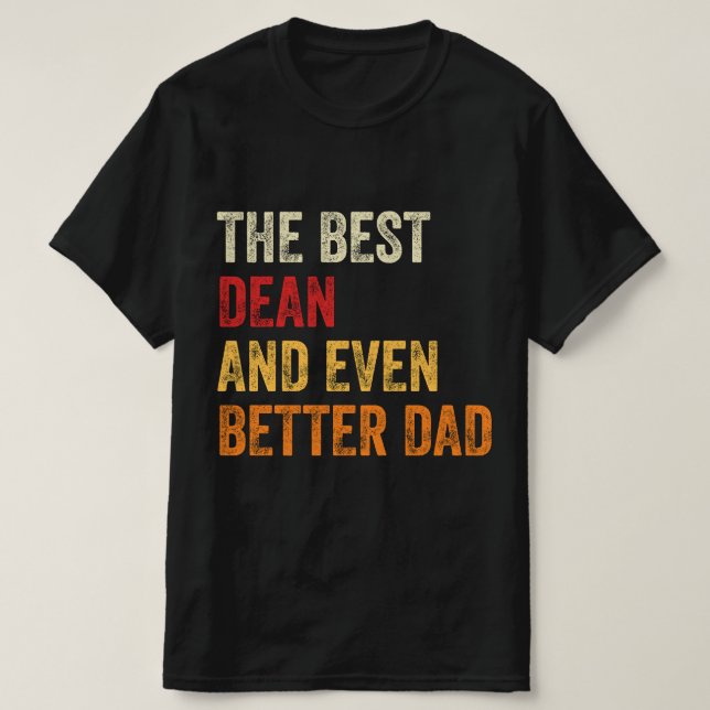 Camiseta El Mejor Decano E Incluso Mejor Papá (Diseño del anverso)