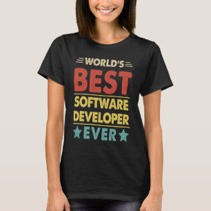 Camiseta El mejor desarrollador de software del mundo