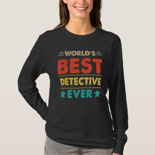 Camiseta El mejor detective del mundo retro