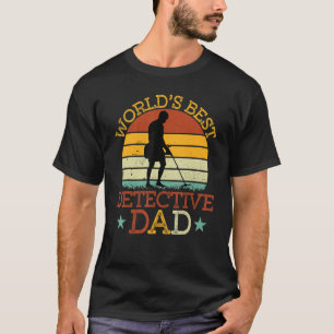 Camiseta El mejor detective del padre Retro detección de me