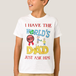 Camiseta El mejor día de padre divertido del papá