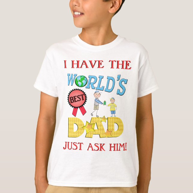 Camiseta El mejor día de padre divertido del papá (Anverso)