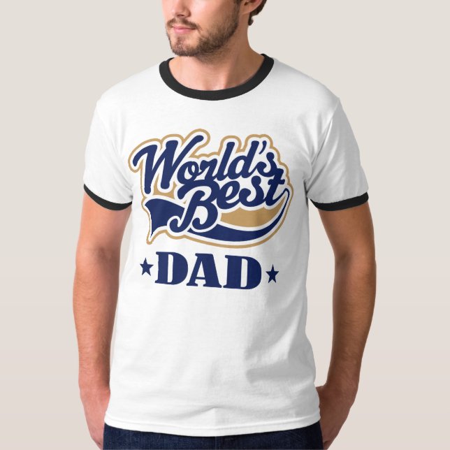 Camiseta El mejor día de padres del día de los mundos (Anverso)