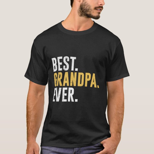 Camiseta El Mejor Día Del Abuelo Del Padre (Anverso)