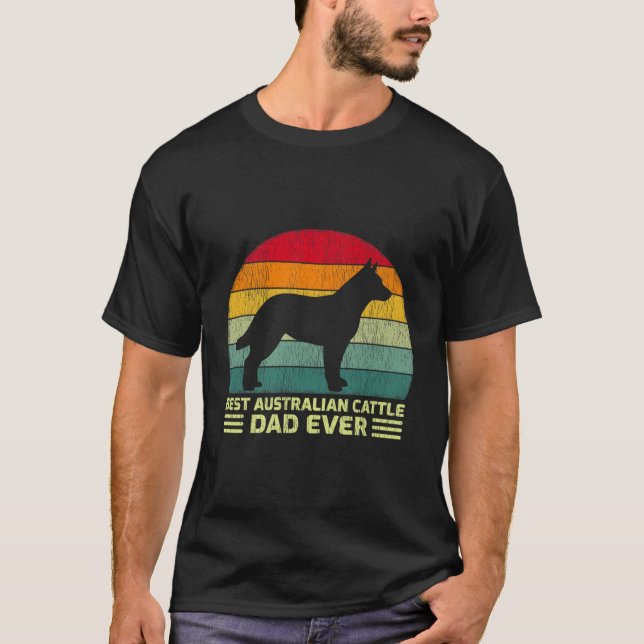Camiseta El Mejor Día Del Padre Ganadero Australiano (Anverso)