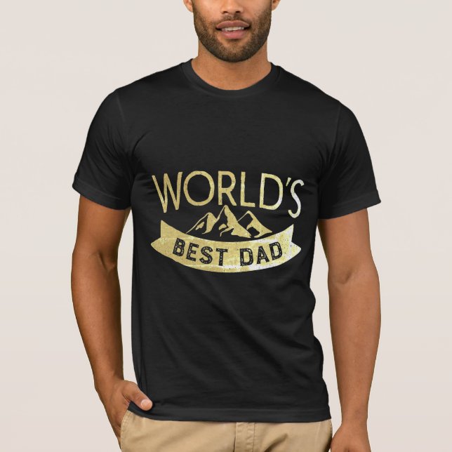 Camiseta El mejor día del padre moderno del mundo (Anverso)