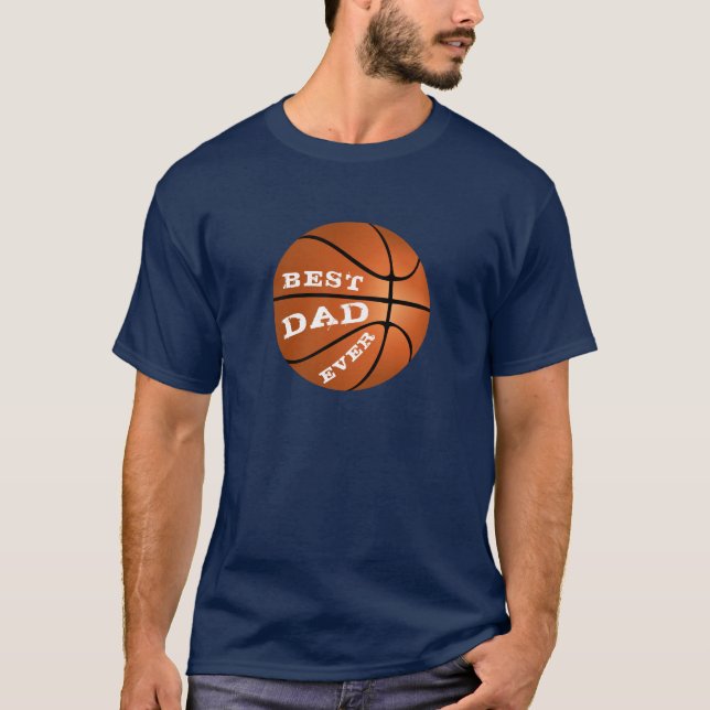 Camiseta El mejor día del padre moderno en baloncesto (Anverso)