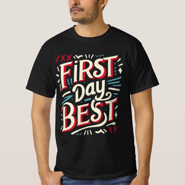 Camiseta El mejor día para volver al estilo de clase escola (Anverso)