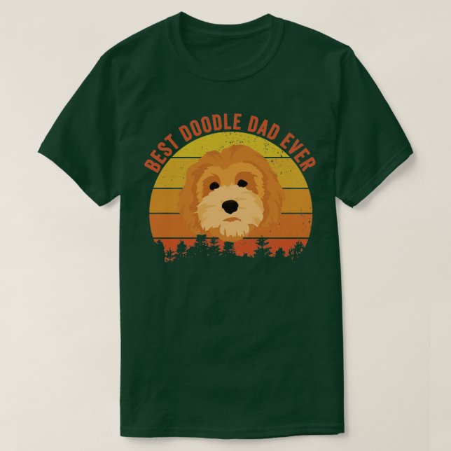 Camiseta El mejor doodle Dad de la vida Shirt Funny Goldend (Diseño del anverso)