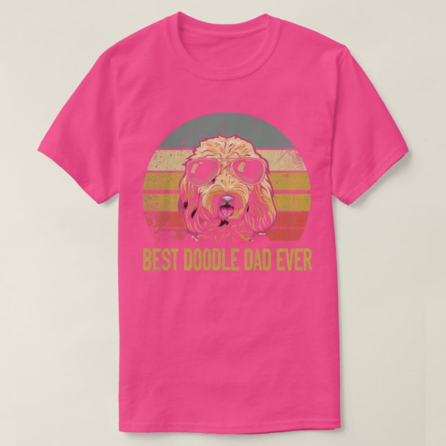 Camiseta El mejor doodle papá jamás Shirt Goldendoodle padr (Diseño del anverso)