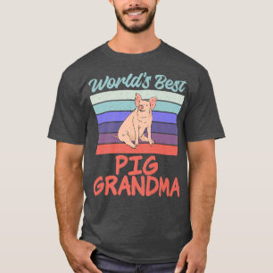 Camiseta El mejor dueño de cerdo de la abuela del mundo Cer