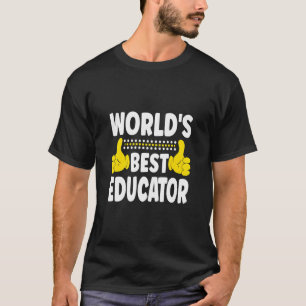 Camiseta El mejor educador del mundo en la carrera profesio