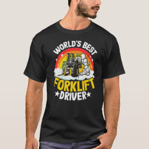 Camiseta El mejor elevador de horquillas del mundo arcoiris