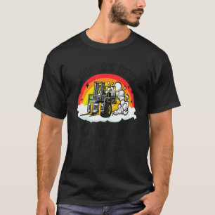 Camiseta El mejor elevador de horquillas del mundo arcoiris