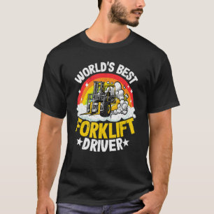 Camiseta El mejor elevador de horquillas del mundo arcoiris