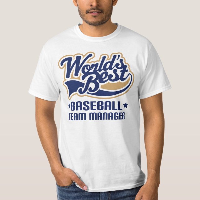 Camiseta El mejor encargado de equipo de béisbol de los (Anverso)