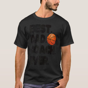 Camiseta El mejor entrenador de baloncesto papá entrenador