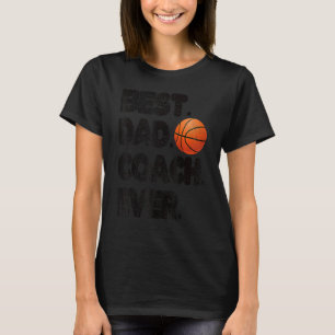 Camiseta El mejor entrenador de baloncesto papá entrenador