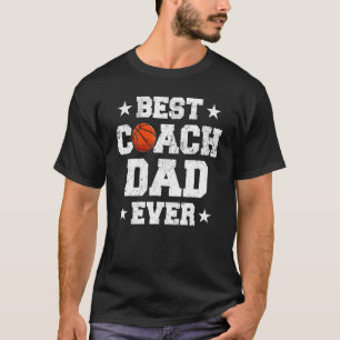 Camiseta El mejor entrenador de baloncesto papá papa padre