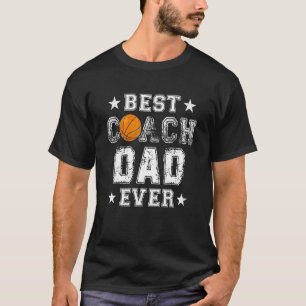 Camiseta El mejor entrenador de baloncesto papá papa padre