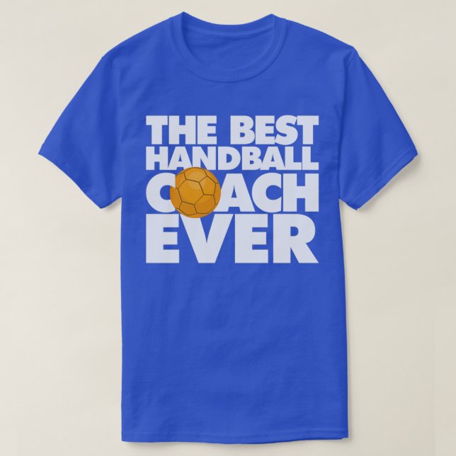 Camiseta El mejor entrenador de balonmano de todos los tiem (Diseño del anverso)