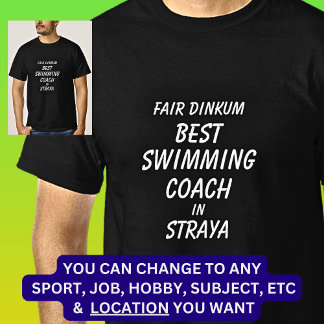 Camiseta El mejor entrenador de dinkum en Straya