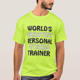 Camiseta El mejor entrenador de fitness personal del mundo