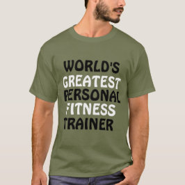 Camiseta El mejor entrenador de fitness personal del mundo