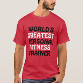 Camiseta El mejor entrenador de fitness personal del mundo