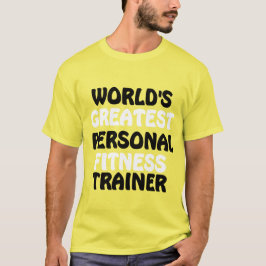 Camiseta El mejor entrenador de fitness personal del mundo