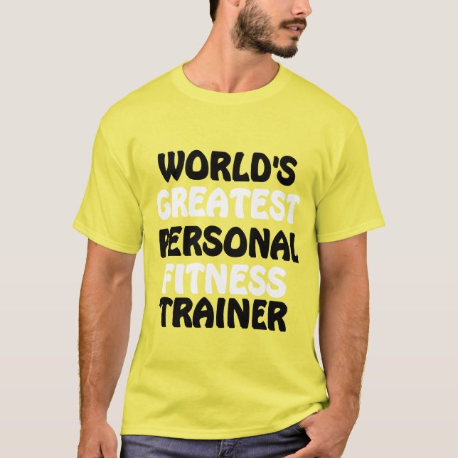 Camiseta El mejor entrenador de fitness personal del mundo (Anverso)