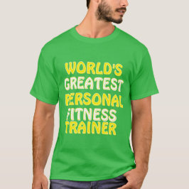 Camiseta El mejor entrenador de fitness personal del mundo